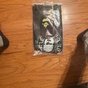 Bape Black and White Graphic Tee